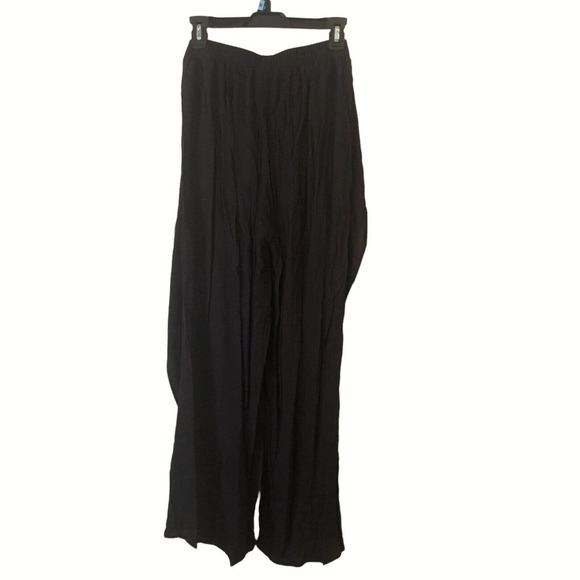 NEW Kona Sol Swim Cover Up Pants Tie Front Side Split Black Size Medium 8 - 10 - Picture 6 of 8